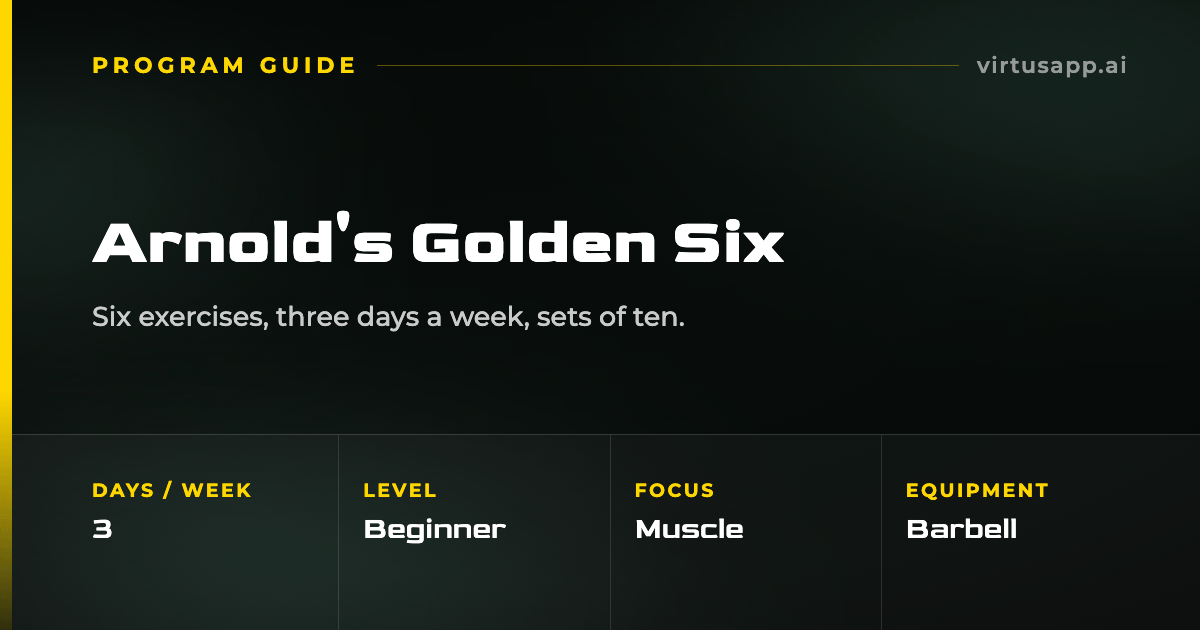 How to run Arnold's Golden Six program