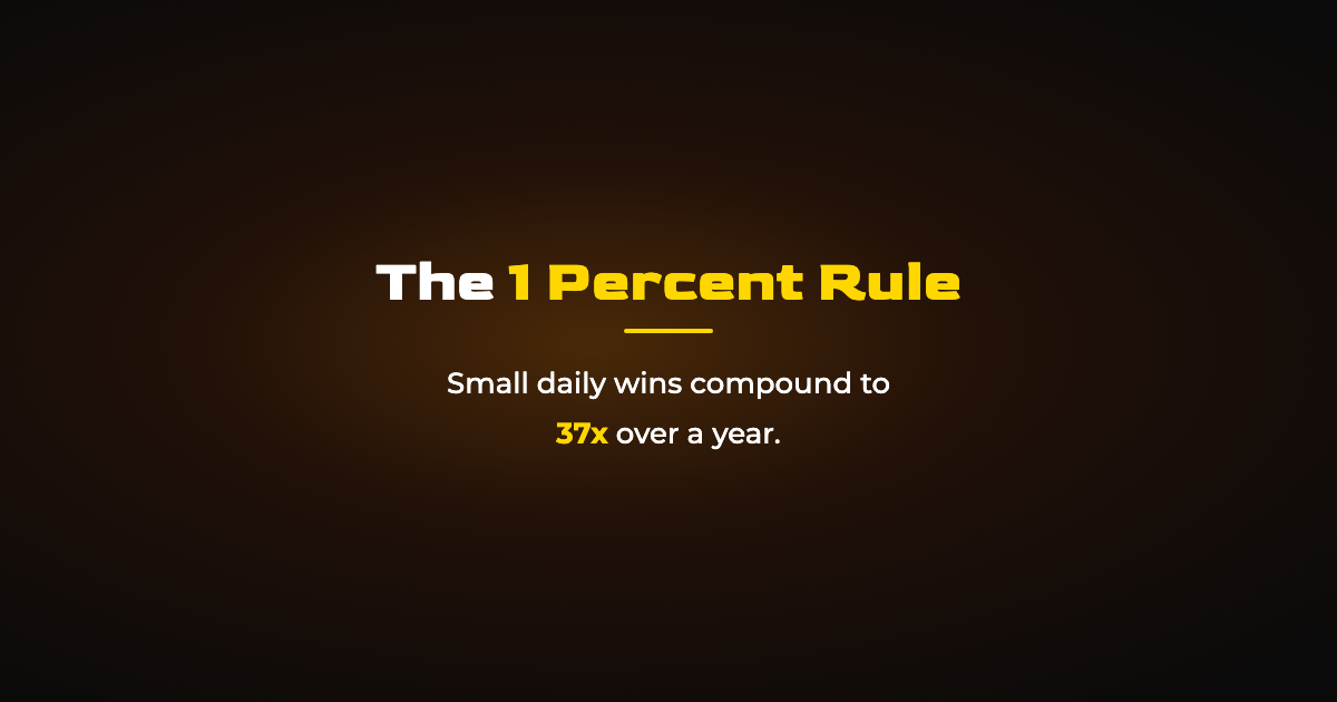 The 1 Percent Rule: How Small Daily Wins Compound in Fitness