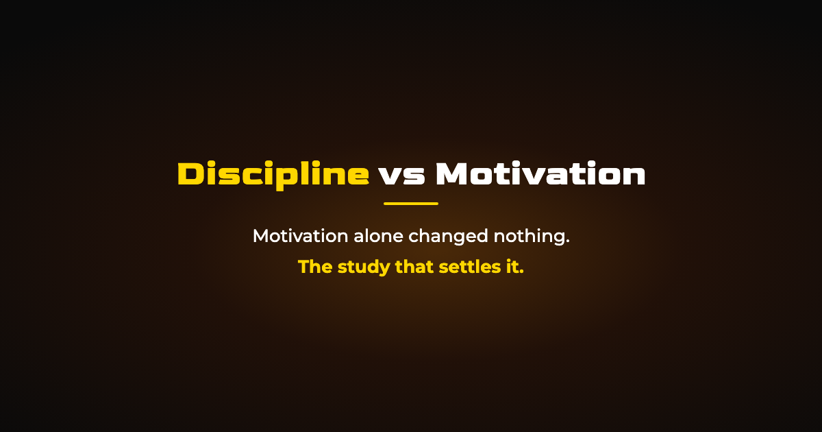 Discipline vs Motivation: Why Systems Beat Feelings