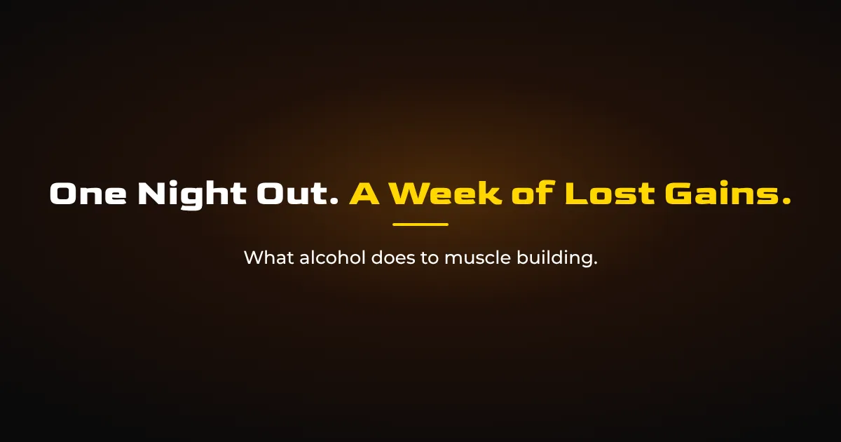 Does Alcohol Kill Muscle Gains? What Drinking Actually Does to Recovery