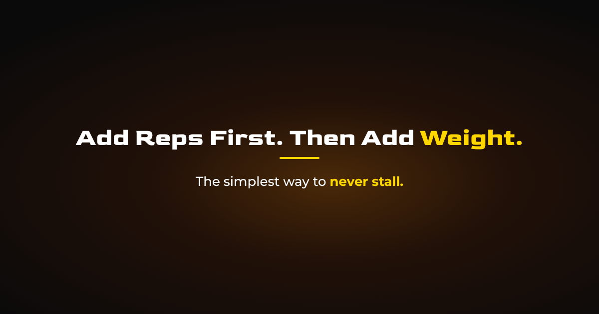 Double Progression: The Simplest Way to Get Stronger