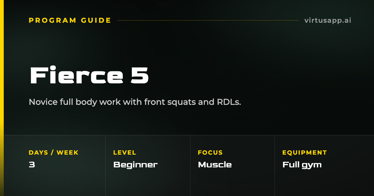 How to run the Fierce 5 program