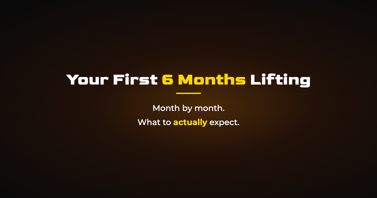 Your First 6 Months Lifting: What to Expect, Month by Month