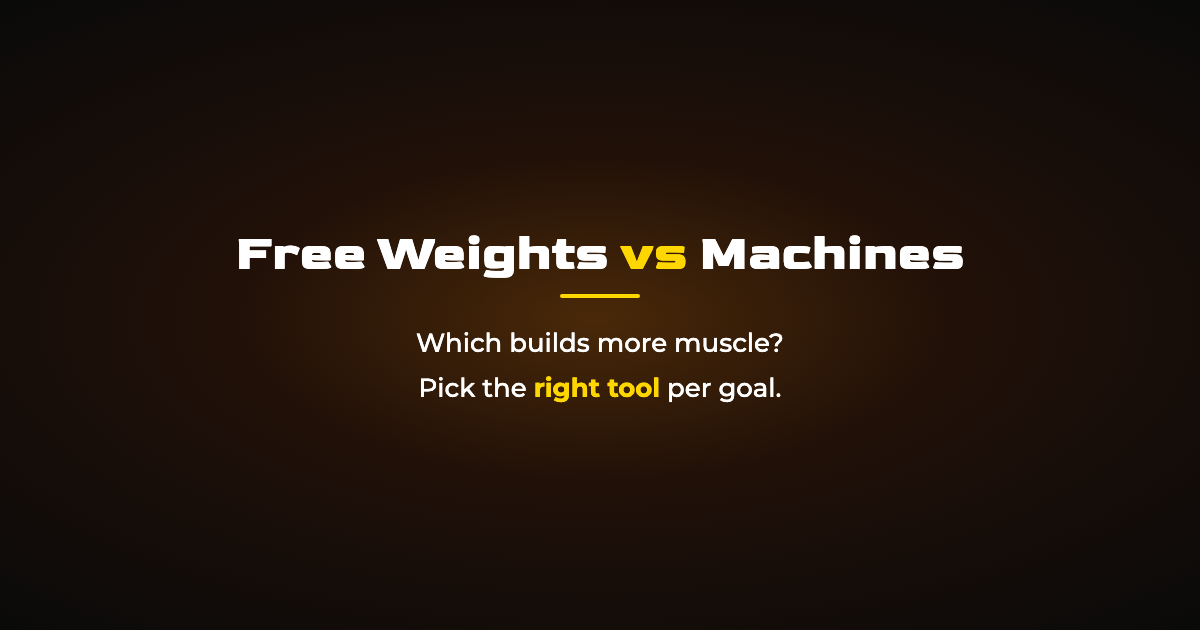 Free Weights vs Machines: Which Builds More Muscle?