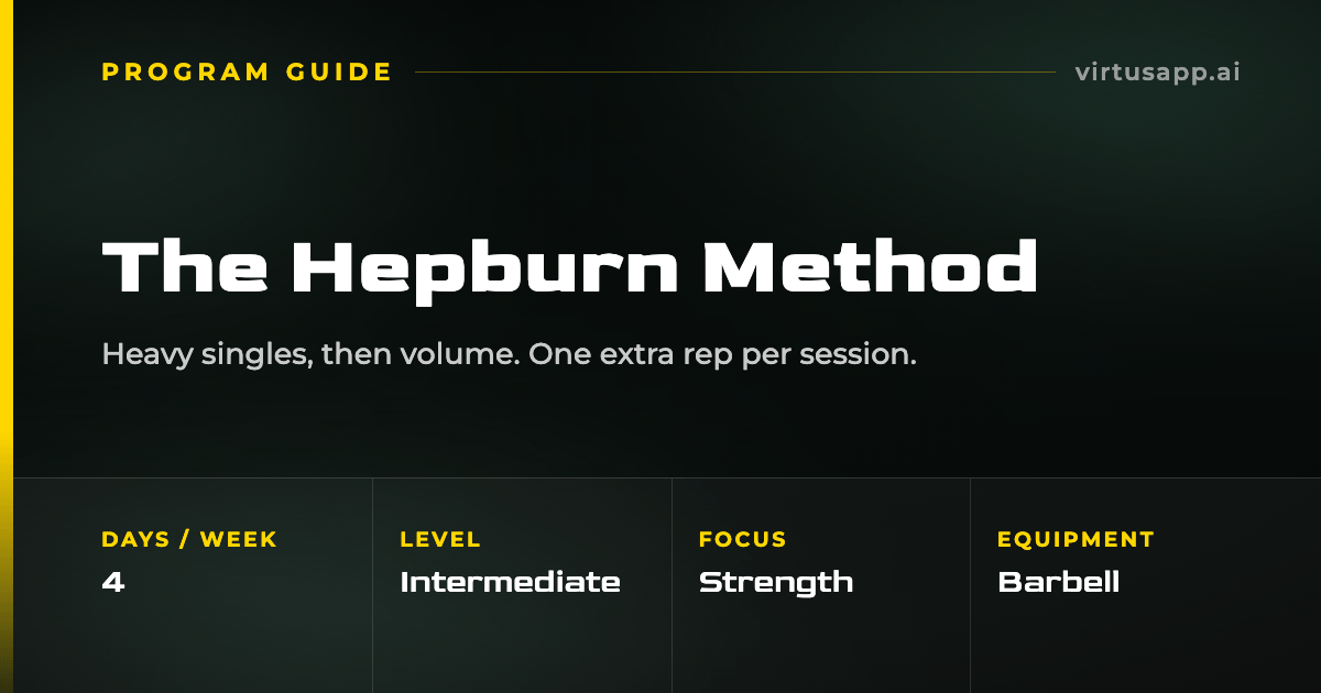 How to run the Hepburn Method program