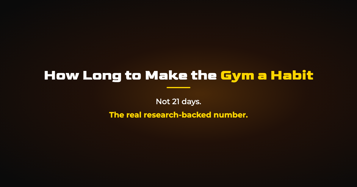 How Long to Make Gym a Habit? What the Research Says