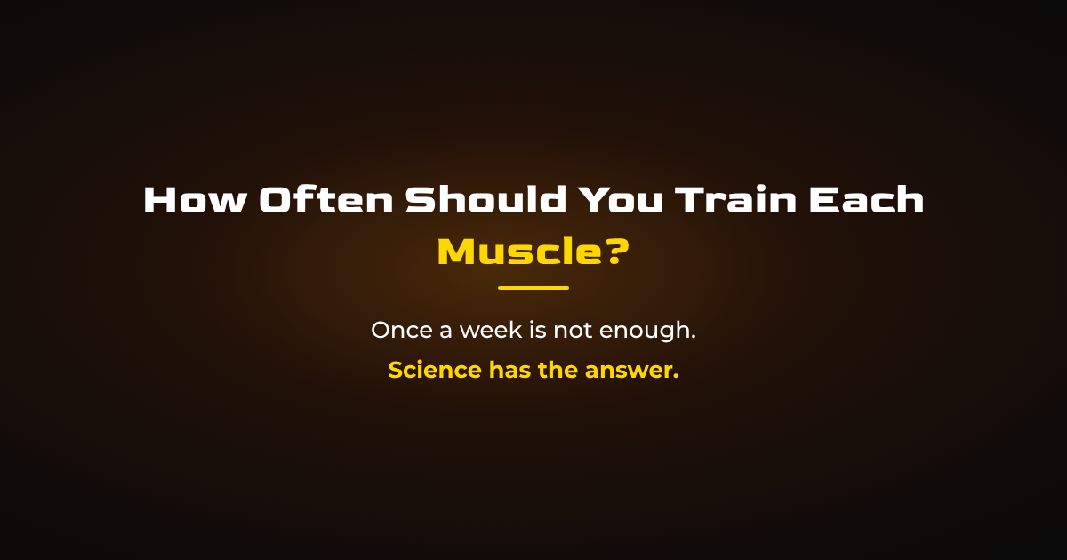 How Often Should You Train Each Muscle? Frequency Science