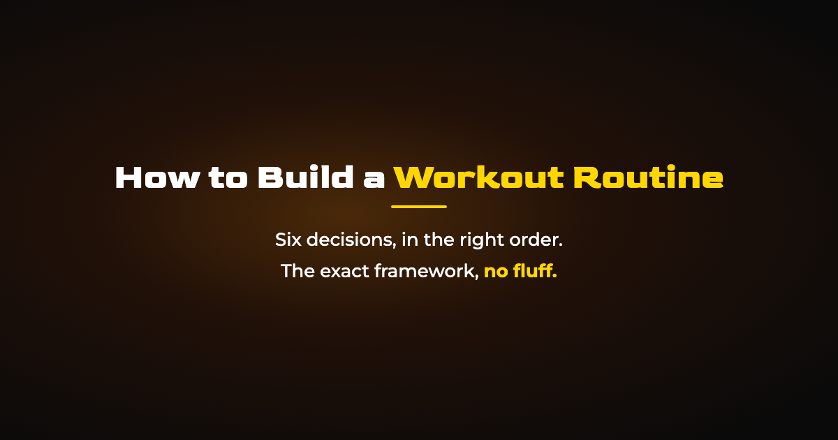 How to Build a Workout Routine From Scratch