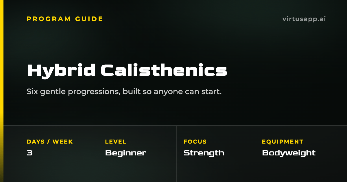 How to run the Hybrid Calisthenics routine