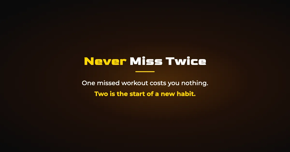 Never Miss Twice: The Only Consistency Rule Lifters Need