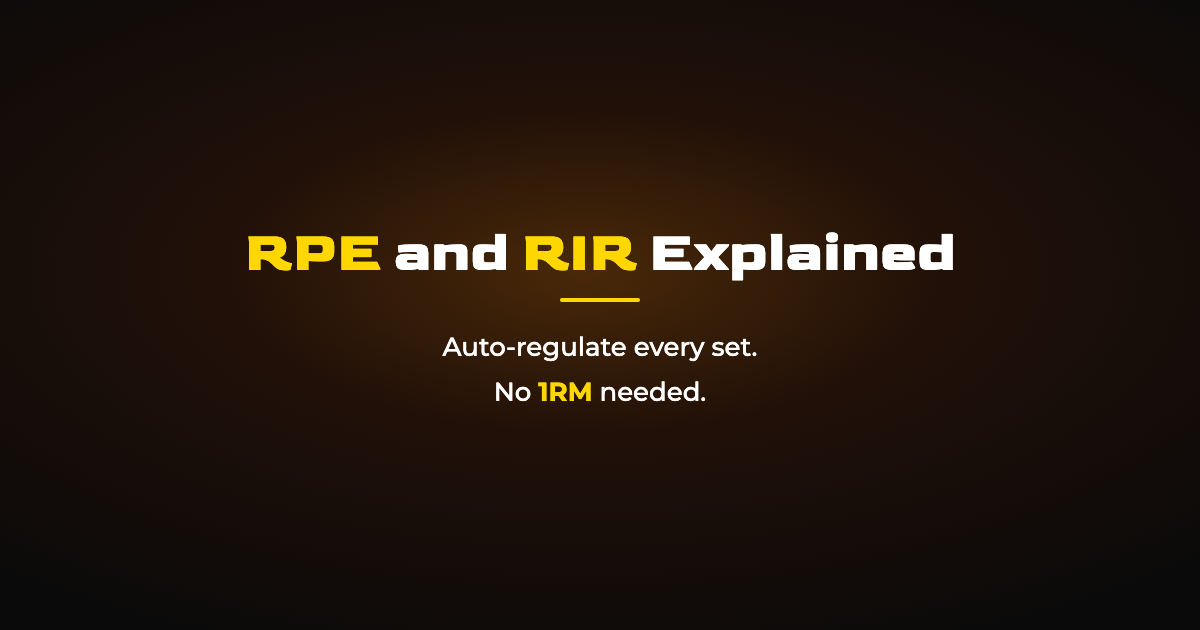 RPE and RIR Explained: How to Auto-Regulate Your Training