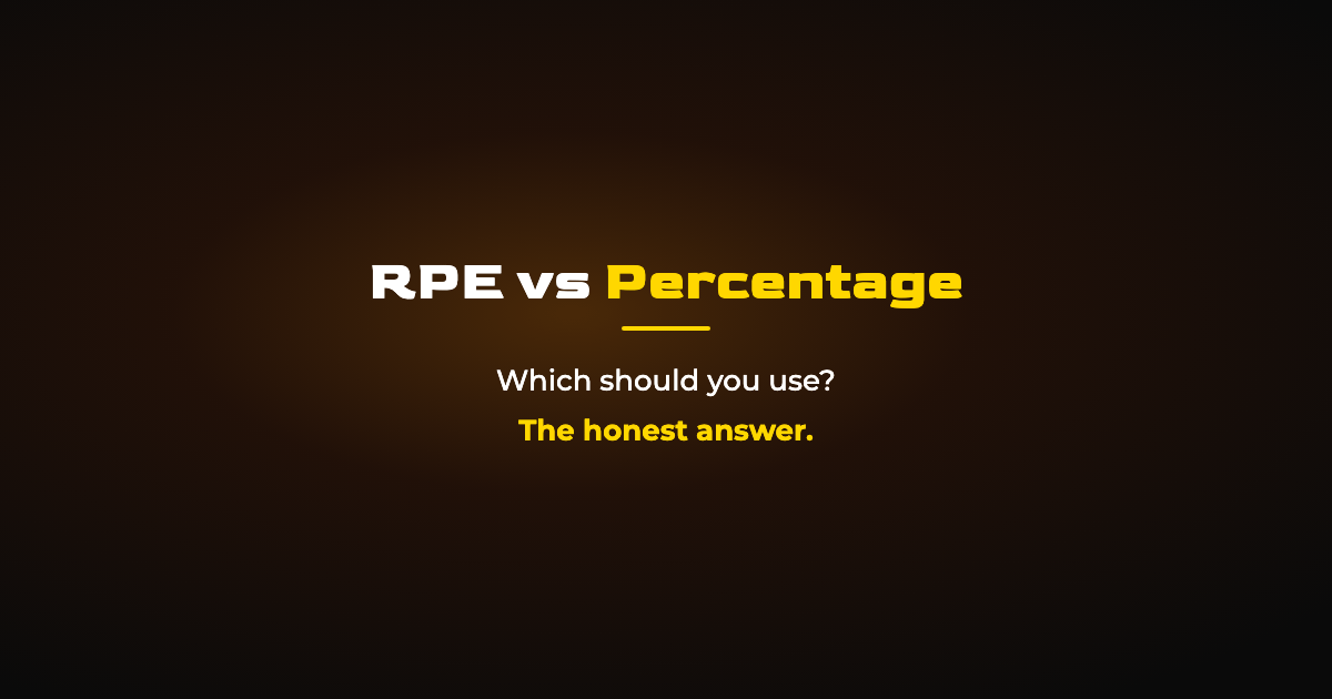 RPE vs Percentage-Based Training: Which Should You Use?