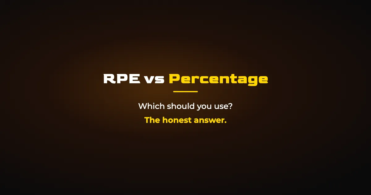 RPE vs Percentage-Based Training: Which Should You Use?