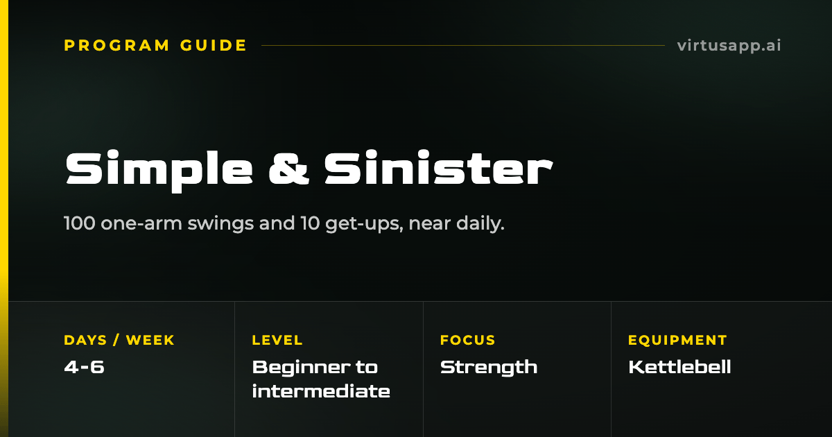 How to run the Kettlebell Simple & Sinister program