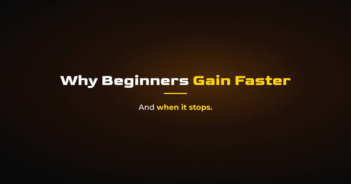 Training Age: Why Beginners Gain Faster and When Progress Slows