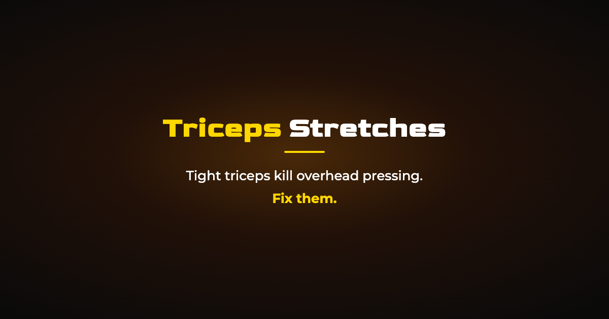 Triceps Stretch: 6 Effective Stretches for Tight Arms