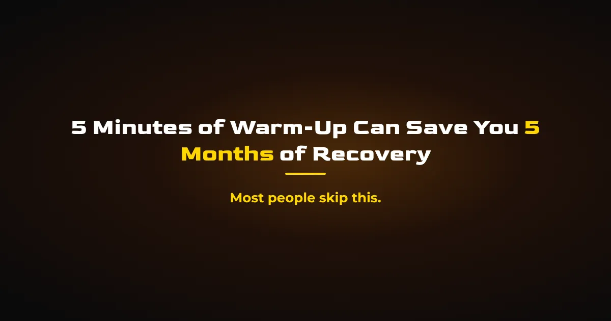 Warm Up Before Workout: The 5-Minute Protocol That Cuts Injury 50%