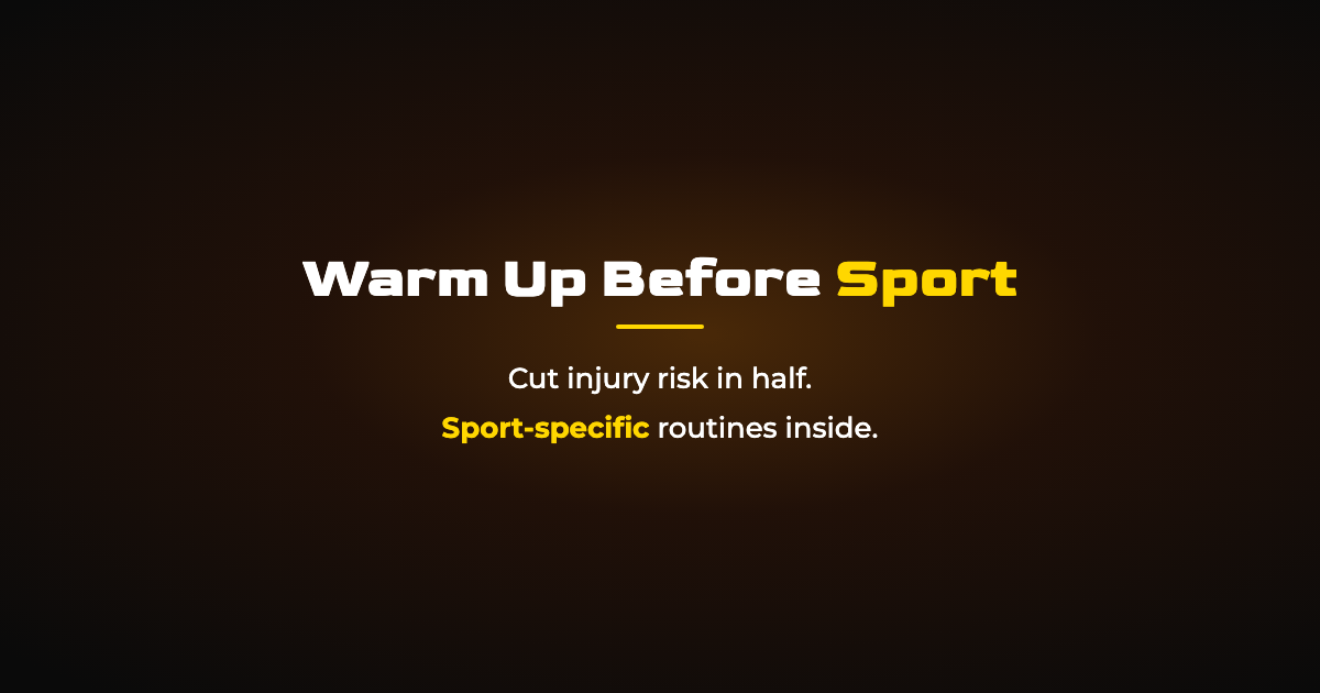 Warm-Up Before Sport: Routines for Football, Basketball, and More