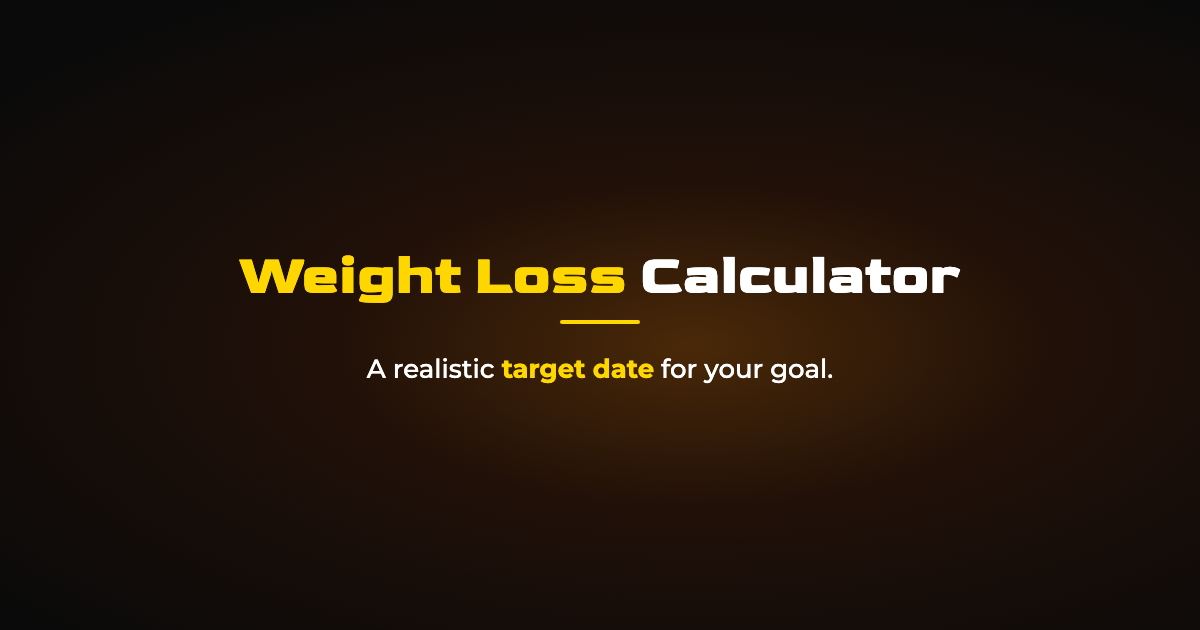 Weight Loss Calculator: How Long It Takes to Hit Your Goal