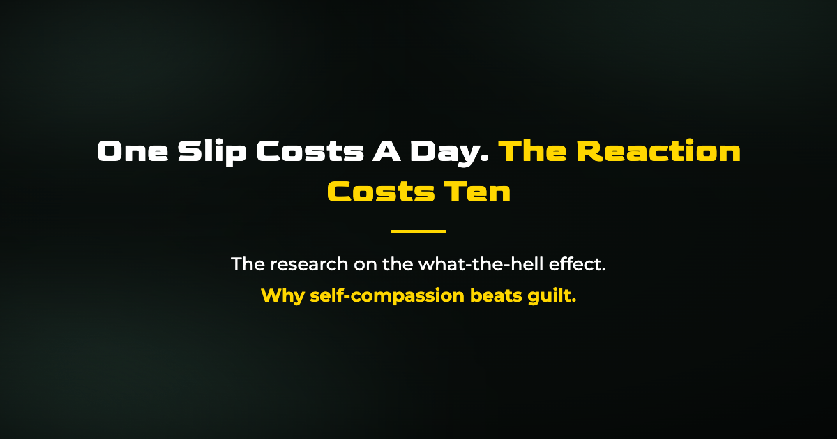 The What-the-Hell Effect: Why One Slip Becomes a Month