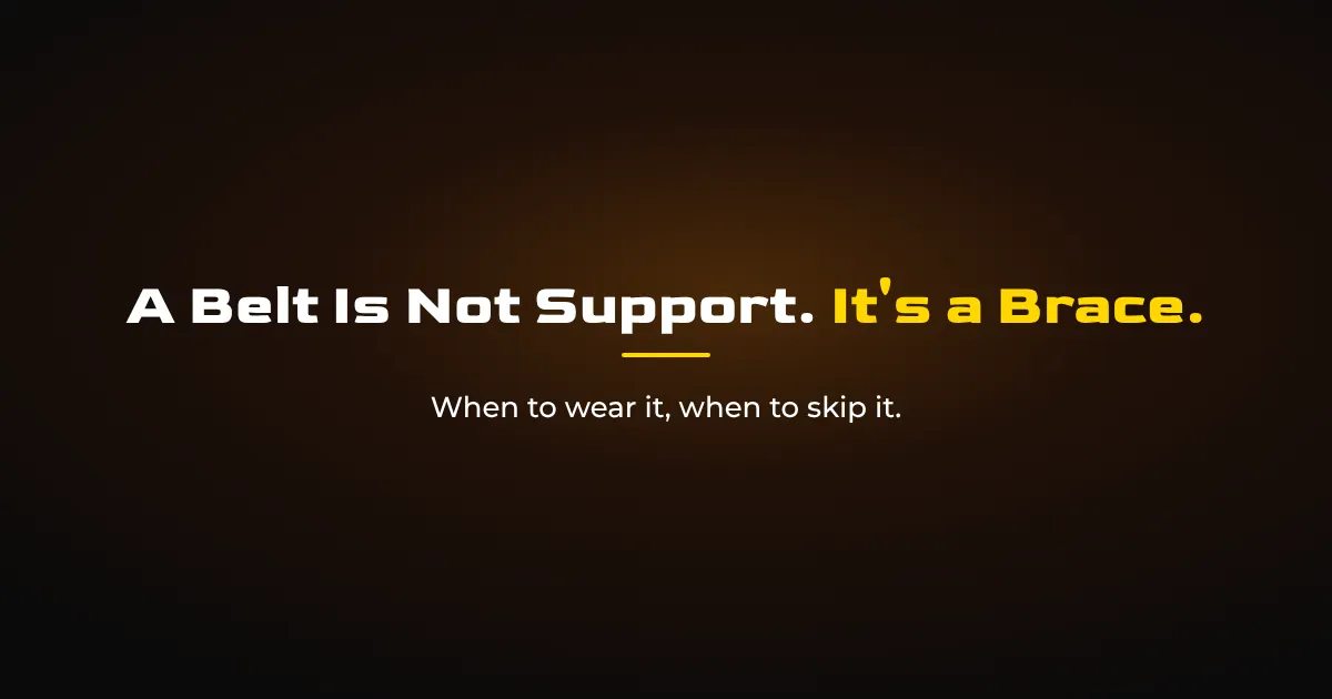 When to Use a Lifting Belt: What It Actually Does for Your Lifts