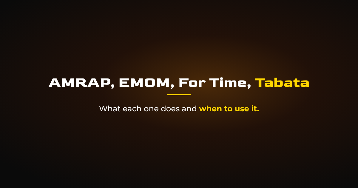 WOD Formats Explained: AMRAP, EMOM, For Time, and Tabata