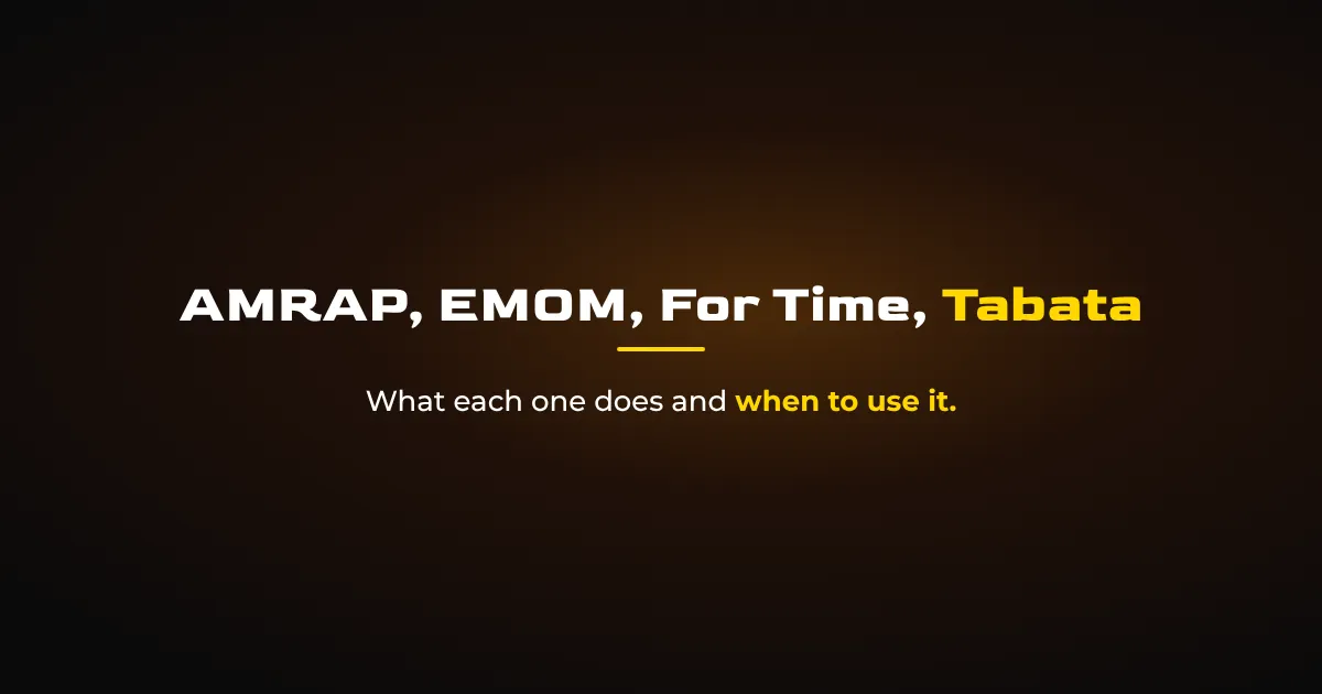 WOD Formats Explained: AMRAP, EMOM, For Time, and Tabata