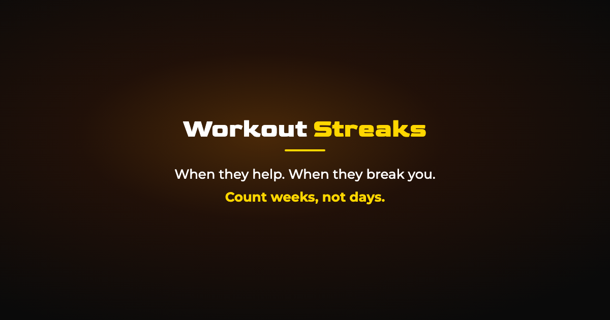 Workout Streaks: When They Help and When They Break You